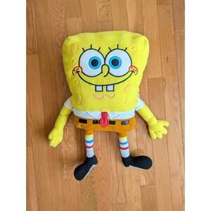 Vintage 2002 SpongeBob Large Stuffed Plush 26” Cuddle Pillow